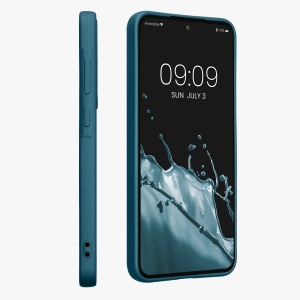Husa Kwmobile pentru Samsung Galaxy A35, Albastru, Silicon, KWM000021PC010C - Img 3