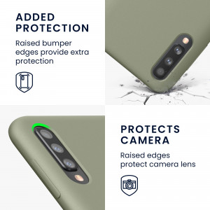 Husa kwmobile pentru Samsung Galaxy A50, Silicon, Verde, 48715.172 - Img 4