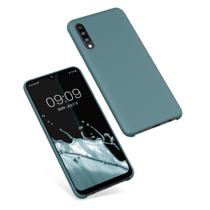 Husa Kwmobile pentru Samsung Galaxy A50, Verde inchis, Silicon, KWM0000102C034C - Img 2