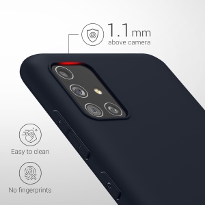 Husa Kwmobile pentru Samsung Galaxy A51, Albastru inchis, Silicon, KWM000010YZ042C - Img 3