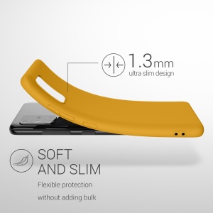 Husa Kwmobile pentru Samsung Galaxy A51, Galben, Silicon, KWM000010YZ049C - Img 7