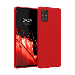 Husa Kwmobile pentru Samsung Galaxy A51, Rosu, Silicon, KWM000010YZ051C - Img 1