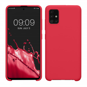 Husa Kwmobile pentru Samsung Galaxy A51, Roz, Silicon, 51197.238 - Img 1