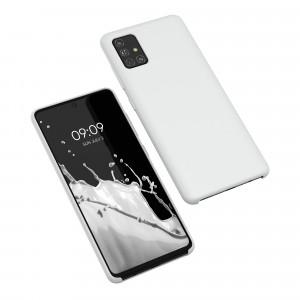 Husa Kwmobile pentru Samsung Galaxy A51, Silicon, Alb, 51197.48 - Img 2