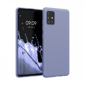 Husa Kwmobile pentru Samsung Galaxy A51, Silicon, Albastru, 51196.130 - Img 1