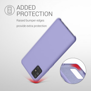 Husa Kwmobile pentru Samsung Galaxy A51, Silicon, Albastru, 51197.108 - Img 6