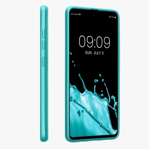 Husa Kwmobile pentru Samsung Galaxy A51, Verde deschis, Silicon, KWM000010ZE016C - Img 4