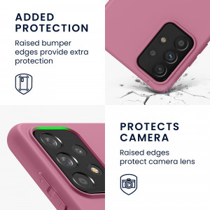Husa Kwmobile pentru Samsung Galaxy A52/Galaxy A52 5G/Galaxy A52s 5G, Silicon, Violet, 54346.167 - Img 4