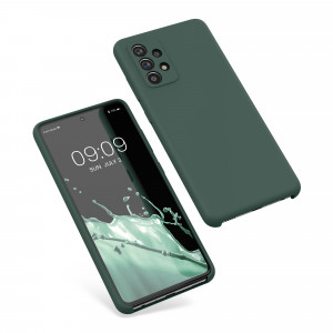 Husa Kwmobile pentru Samsung Galaxy A52/Galaxy A52 5G/Galaxy A52s 5G, Silicon, Verde, 54347.171 - Img 2
