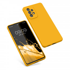 Husa kwmobile pentru Samsung Galaxy A53 5G, Silicon, Portocaliu, 57835.143 - Img 2