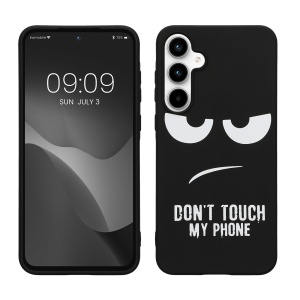 Husa Kwmobile pentru Samsung Galaxy A55, Negru/Alb, Silicon, KWM000021QD001C - Img 1