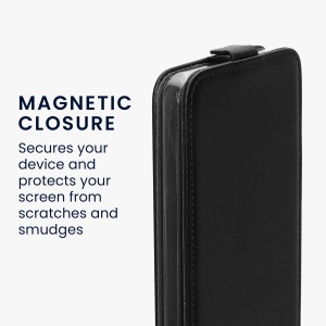 Husa Kwmobile pentru Samsung Galaxy A55, Negru, Piele ecologica, KWM000021OP001C - Img 3