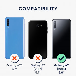 Husa Kwmobile pentru Samsung Galaxy A7 (2018), Silicon, Violet, 47730.167 - Img 6
