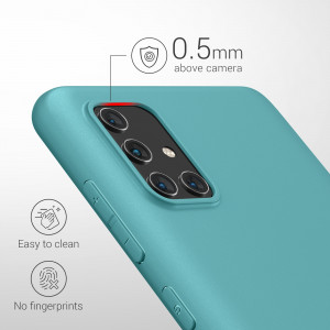 Husa Kwmobile pentru Samsung Galaxy A71, Silicon, Verde, 51208.207 - Img 4