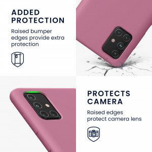 Husa Kwmobile pentru Samsung Galaxy A71, Silicon, Violet, 51209.167 - Img 4