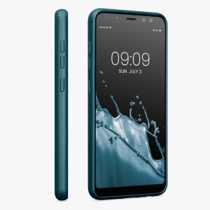 Husa Kwmobile pentru Samsung Galaxy A8 (2018), Albastru, Silicon, KWM0000093L013C - Img 3
