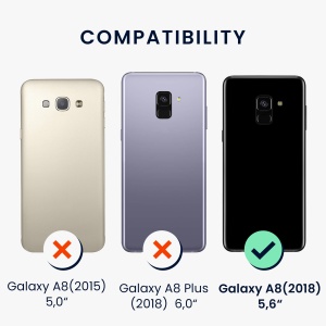 Husa Kwmobile pentru Samsung Galaxy A8 (2018), Roz, Silicon, KWM0000093L009C - Img 6