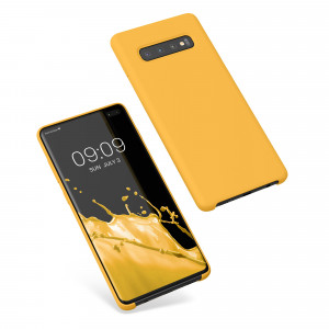 Husa Kwmobile pentru Samsung Galaxy S10 Plus, Silicon, Galben, 49028.191 - Img 2
