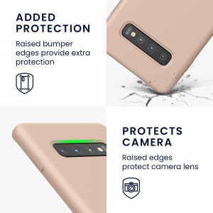 Husa kwmobile pentru Samsung Galaxy S10 Plus, Silicon, Roz, 49028.225 - Img 4