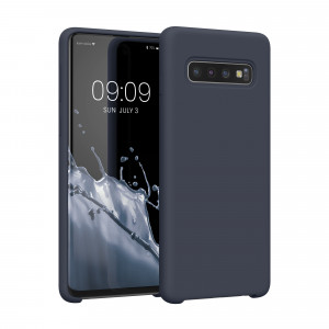 Husa Kwmobile pentru Samsung Galaxy S10, Silicon, Albastru, 47732.186 - Img 1