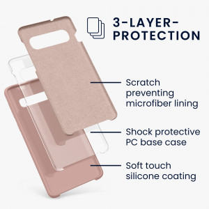 Husa kwmobile pentru Samsung Galaxy S10, Silicon, Roz, 47732.236 - Img 3