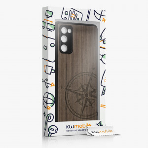Husa Kwmobile pentru Samsung Galaxy S20 FE, Lemn, Maro, 54370.07 - Img 6