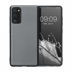 Husa Kwmobile pentru Samsung Galaxy S20 FE, Silicon, Gri, 57948.232 - Img 2