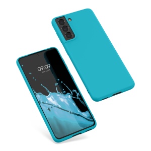 Husa Kwmobile pentru Samsung Galaxy S21, Albastru deschis, Silicon, KWM000012BS041C - Img 2