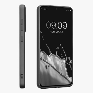 Husa Kwmobile pentru Samsung Galaxy S21 FE, Gri, Silicon, 55485.232 - Img 3