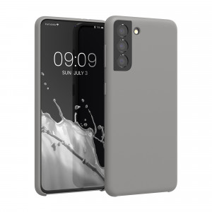 Husa Kwmobile pentru Samsung Galaxy S21, Gri, Silicon, 54056.155 - Img 1