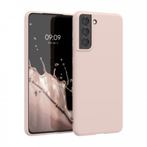 Husa Kwmobile pentru Samsung Galaxy S21, Silicon, Roz, 54055.225 - Img 1