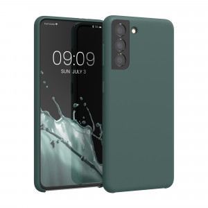 Husa Kwmobile pentru Samsung Galaxy S21, Silicon, Verde, 54056.169 - Img 1