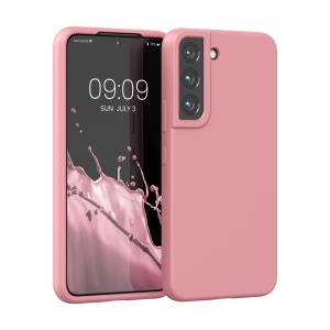 Husa Kwmobile pentru Samsung Galaxy S22, Roz deschis, Silicon, 56756.110 - Img 1
