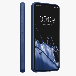 Husa Kwmobile pentru Samsung Galaxy S23 FE, Albastru, Silicon, KWM000021WO003C - Img 3