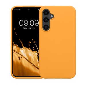 Husa Kwmobile pentru Samsung Galaxy S23 FE, Portocaliu, Silicon, KWM000021KZ005C - Img 2