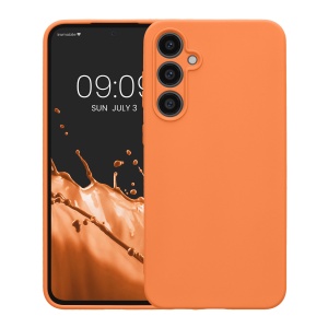 Husa Kwmobile pentru Samsung Galaxy S23 FE, Portocaliu, Silicon, KWM000021LO005C - Img 2