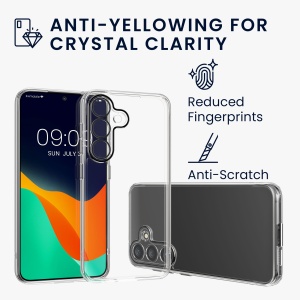 Husa Kwmobile pentru Samsung Galaxy S23 FE, Transparent, Silicon, KWM000021OW001C - Img 5