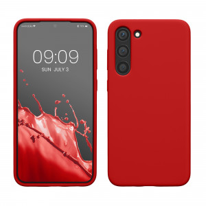 Husa kwmobile pentru Samsung Galaxy S23 Plus, Silicon, Rosu, 60274.208 - Img 1