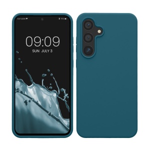 Husa Kwmobile pentru Samsung Galaxy S24 FE, Albastru, Silicon, KWM000021WA003C - Img 1