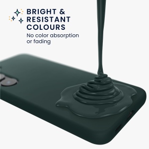 Husa Kwmobile pentru Samsung Galaxy S24 Plus, Verde inchis, Silicon, KWM000021KX010C - Img 5