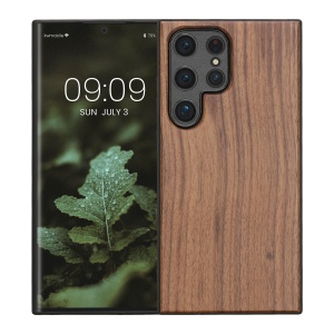 Husa Kwmobile pentru Samsung Galaxy S24 Ultra, Maro, Lemn/Silicon, KWM000021LG001C - Img 2