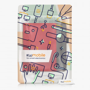 Husa kwmobile pentru Tolino Epos 3, Piele ecologica, Rosu/Gri, 59979.09 - Img 7