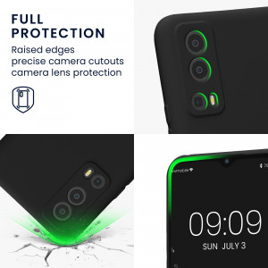 Husa Kwmobile pentru Vivo Y72 5G, Silicon, Negru, 59095.01 - Img 4