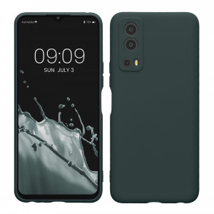 Husa Kwmobile pentru Vivo Y72 5G/Y52 5G, Verde, Silicon, 59095.202 - Img 1