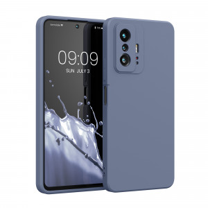 Husa Kwmobile pentru Xiaomi 11T/11T Pro, Silicon, Albastru, 56573.12 - Img 1