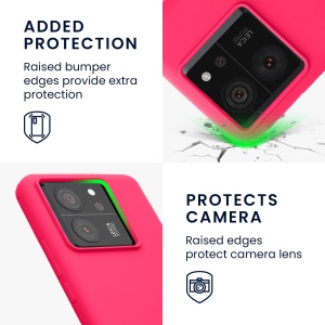 Husa Kwmobile pentru Xiaomi 13T/13T Pro, Roz, Silicon, KWM000020IT007C - Img 3