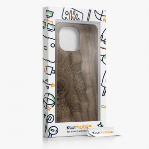 Husa Kwmobile pentru Xiaomi Mi 11, Lemn, Maro, 54662.07 - Img 6