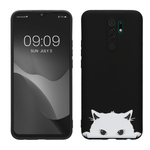 Husa Kwmobile pentru Xiaomi Redmi 9, Negru/Alb, Silicon, KWM000011MO004C - Img 1