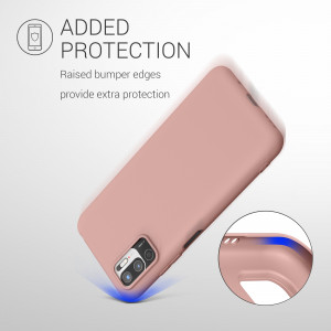 Husa Kwmobile pentru Xiaomi Redmi Note 10 5G, Silicon, Roz, 54947.193 - Img 7