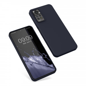 Husa Kwmobile pentru Xiaomi Redmi Note 11 Pro/Redmi Note 11 Pro 5G, Silicon, Albastru, 57373.186 - Img 2
